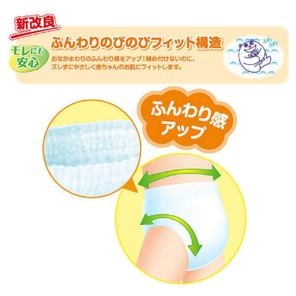 Daio Paper Goon Freshly L 56 Pieces E521647H Pants, Ventilated, Size, Girls,