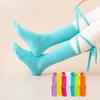 Ladies Spring and Autumn Yoga Pilates Dance Exercise Soles Non Slip Cross Strap Mid Long Leg Socks