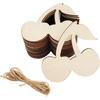 30 Pack 4 Inch Wood Cherries Crafts Unfinished Wood Cherries Cutouts Wooden Cherries Hanging Ornaments DIY Cherries Craft Gift Tags for Home Party