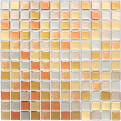 YUNHE Mosaic Tile Wallpaper Remake 3D Wall Easy Furniture and Item Decor Blue Stickers, Stickers, Sheets, Stickers, Waterproof, Heat-Resistant,