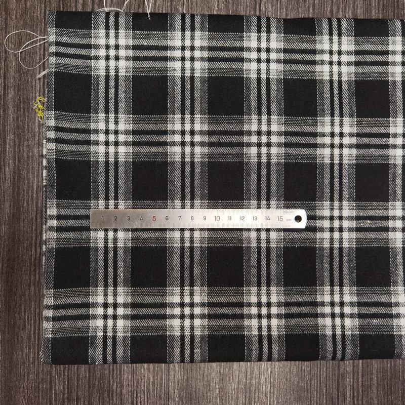 Children's Twill Plaid Flannel Shirt Fabric - Yarn Dyed, Brushed Cotton