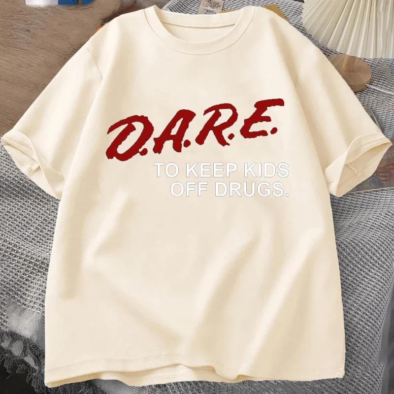 Dare Shirt Retro Dare Shirt 90s Vintage Style Dare T Shirt Crew Neck Short Sleeve Tshirt Summer Unisexs Tshirt