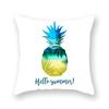 Polyester Decorative Throw Pillows Case Tropical Green Plants Palm Sofa Cushion Cover For Home Living Room Decoration
