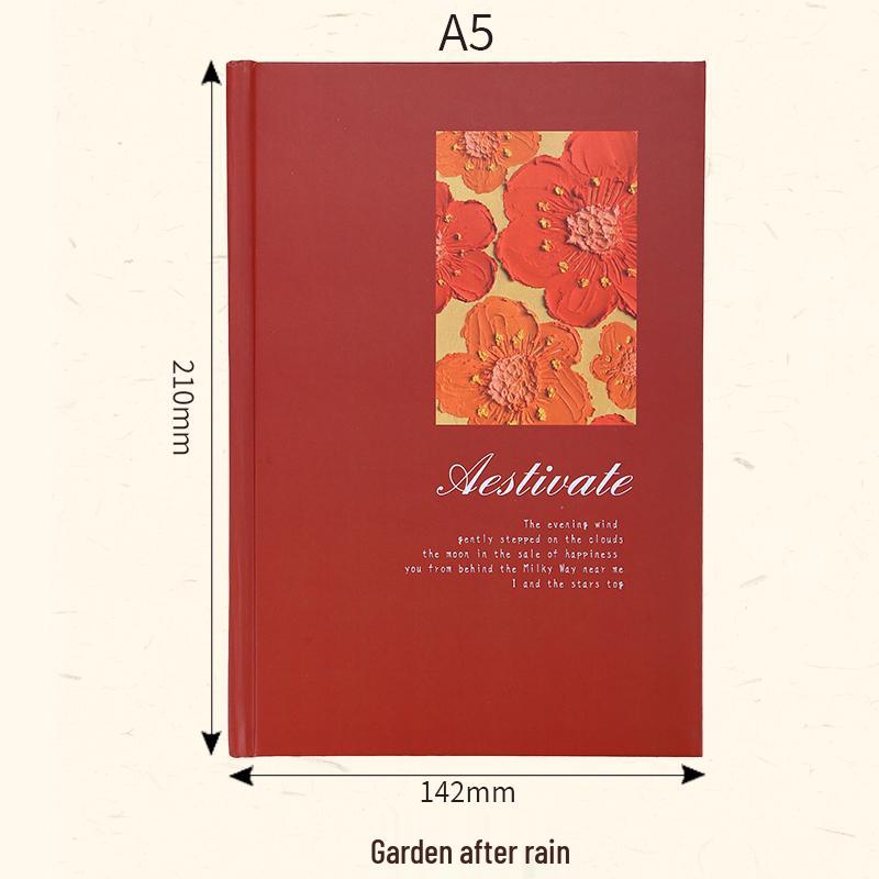 Винтажный литературный масляный живописный блокнот формата А5: Скетчбук для девочек для студентов