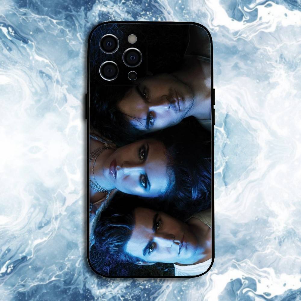 

Vampire Diaries Phone Case For iPhone17,16,15,14,13,12,11 Plus,Pro Max, Soft Silicone Black Cover iPhone16
