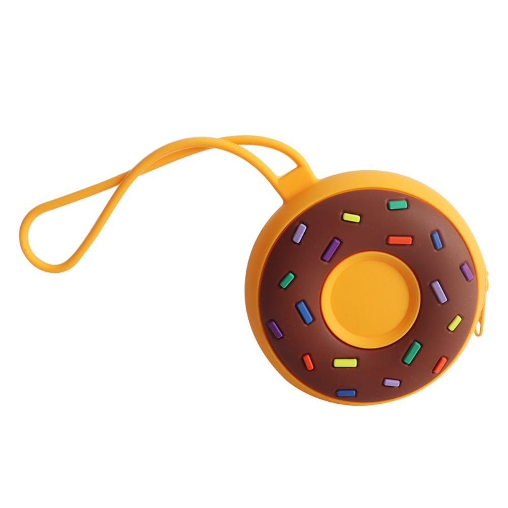 

Сумка для хранения пончиков на молнии, силиконовый кошелек, симпатичная косметичка, линия передачи данных