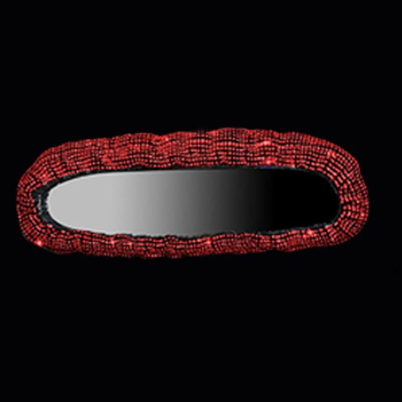 Hot Diamond Full Diamond Car Rearview Mirror Cover, Diamond-encrusted Car Rearview Mirror Interior Cover