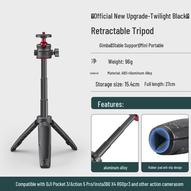 

DJI Osmo Pocket 3 Tripod Stand & Selfie Stick for Mobile Vlogging and Handheld Shooting