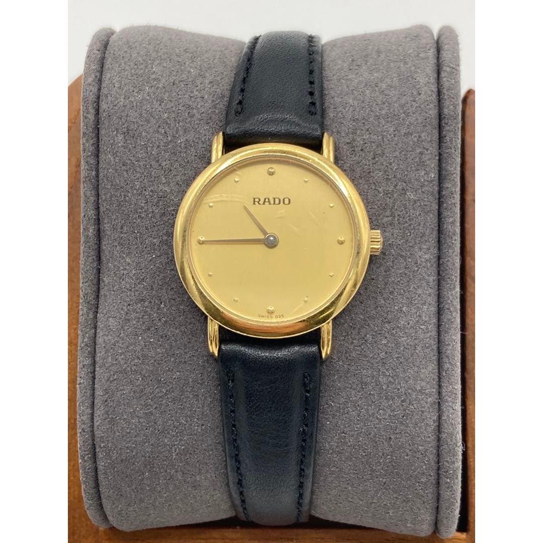 Used RADO ladies watch gold dial working item 34412827 [6152]