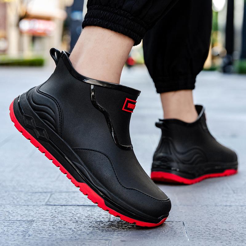 Urban Chelsea Classic Black Rain Boots Rider Rain Shoes Rubber Shoes Express Commuter Shoes Fishing Shoes Non-slip Water Shoes