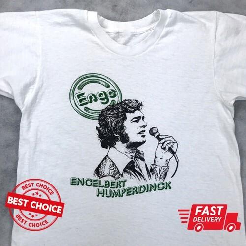 VTG 80s ENGELBERT HUMPERDINCK CONCERT Unisex White Shirt L