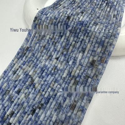 2x4mm Natural Stone Tube Cylinder Beads for DIY Jewelry Bracelet Making 