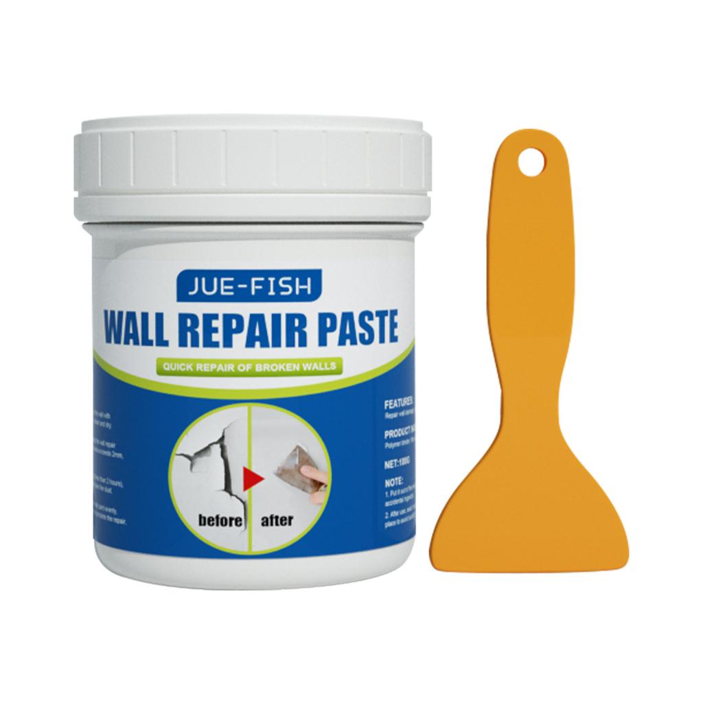 Jue Fish Wall Repair Paste Covers Stains and Repairs Wall Paint Peeling Moisture-proof Wall Paint Crack Repair Agent less