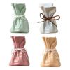 Money Bag Shape Vase for Flower Arrangement Small Resin Decorative Flower Vase for Wedding Dinning Bookshelf Home Office Decor