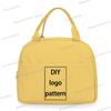 New Customized Images Bento Bag Kids  Y2K Insulated Lunch Box Bag Office Worker DIY Logo Pattern Lunch Bags
