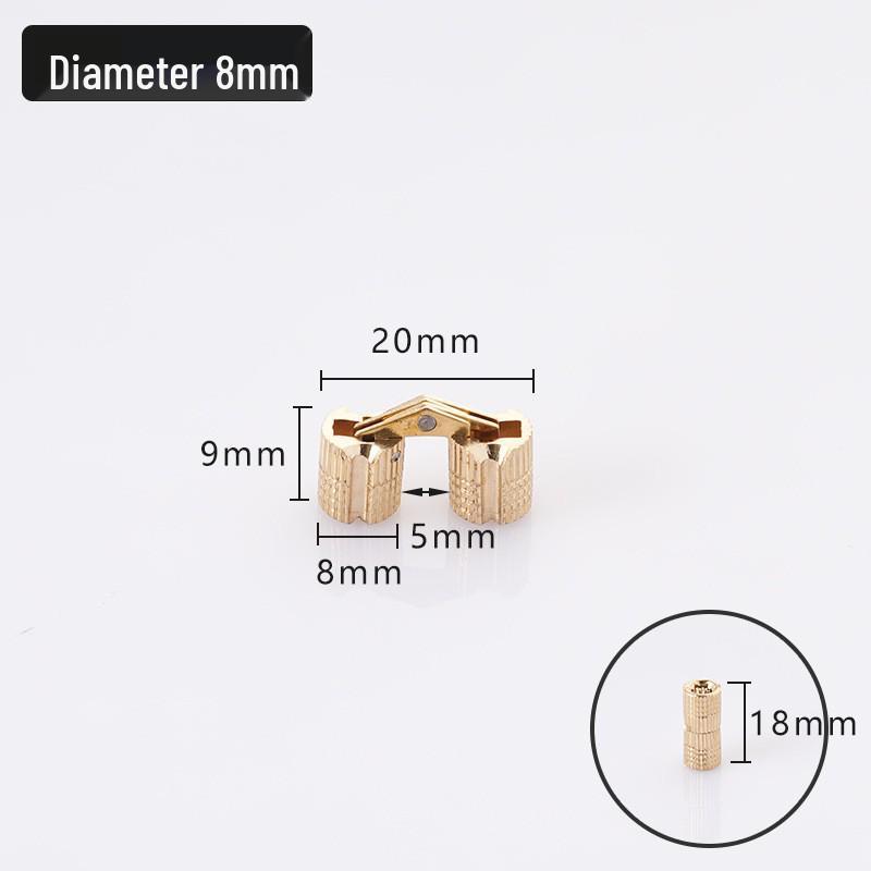 Медная скрытая цилиндрическая петля для шкатулок для драгоценностей, подарков или электротехнических коробок