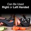 3 Duan Knife Sharpener Kitchen Multifunctional Hand-held Quick Sharpener Non-slip Base Cutting Tool 3 in 1 Kitchen Supply