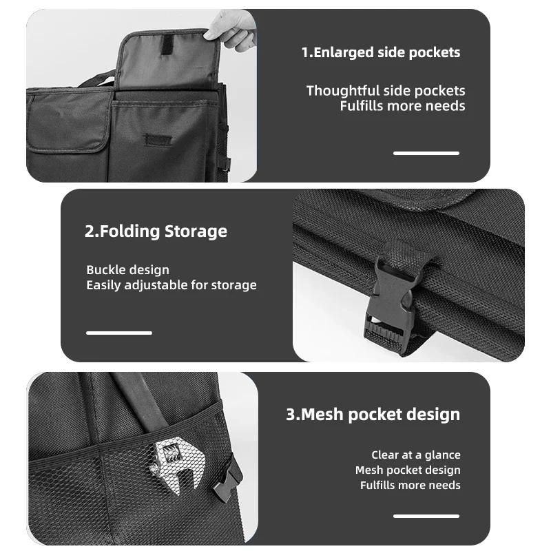New Car Trunk Storage Box Backseat Folding Multi-Pocket Waterproof Organiser For BMW X1 X2 X3 X4 X5 X6 X7 G20 G30 6GT E46 F