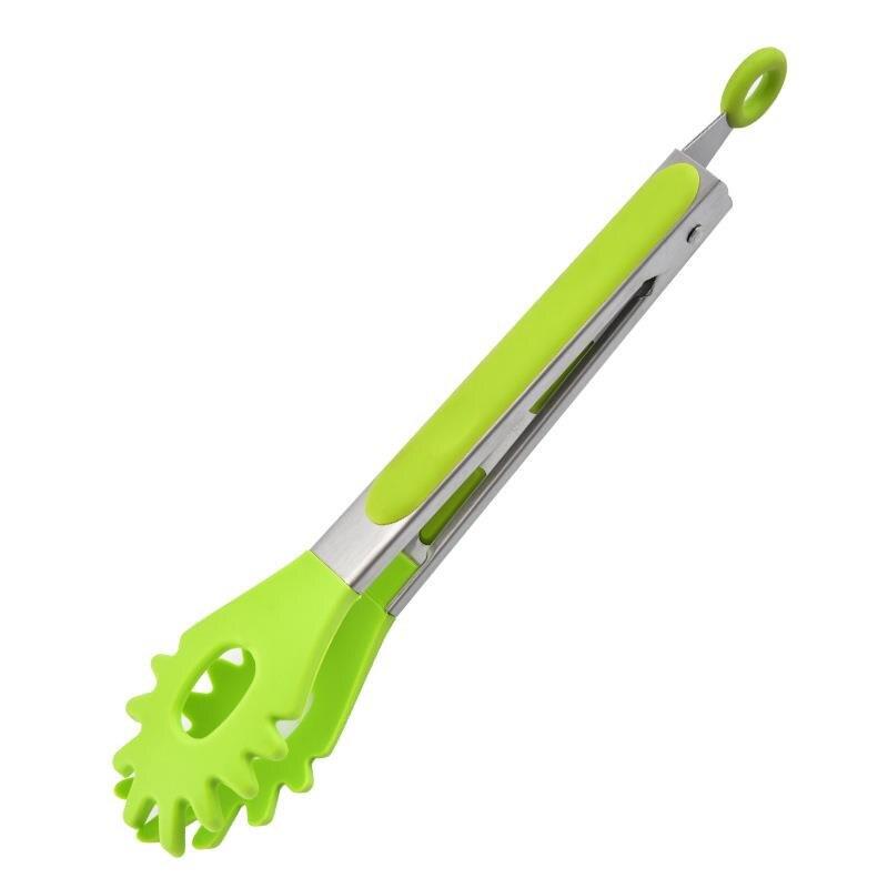 1pc Lebensmittelqualität Silikon Pasta Zange rutschfeste Edelstahl LebensmittBPA 1pc Lebensmittelqualität Silikon Pasta Zange rutschfeste Edelstahl LebensmittBPA