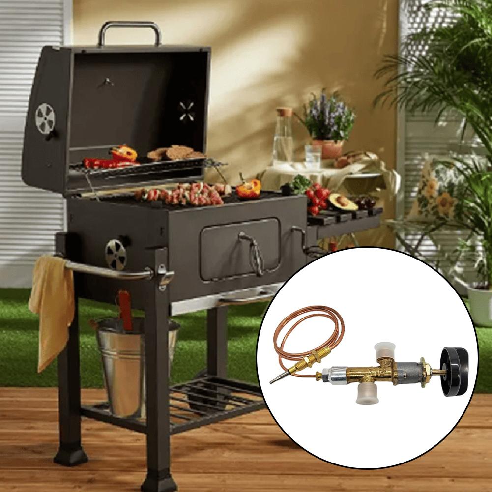 Zestaw zaworu bezpieczeństwa do urządzeń gazowych z mosiężnym zaworem i przewodem termopary do kontrolowanego przepływu gazu i dokładnego monitorowania temperatury