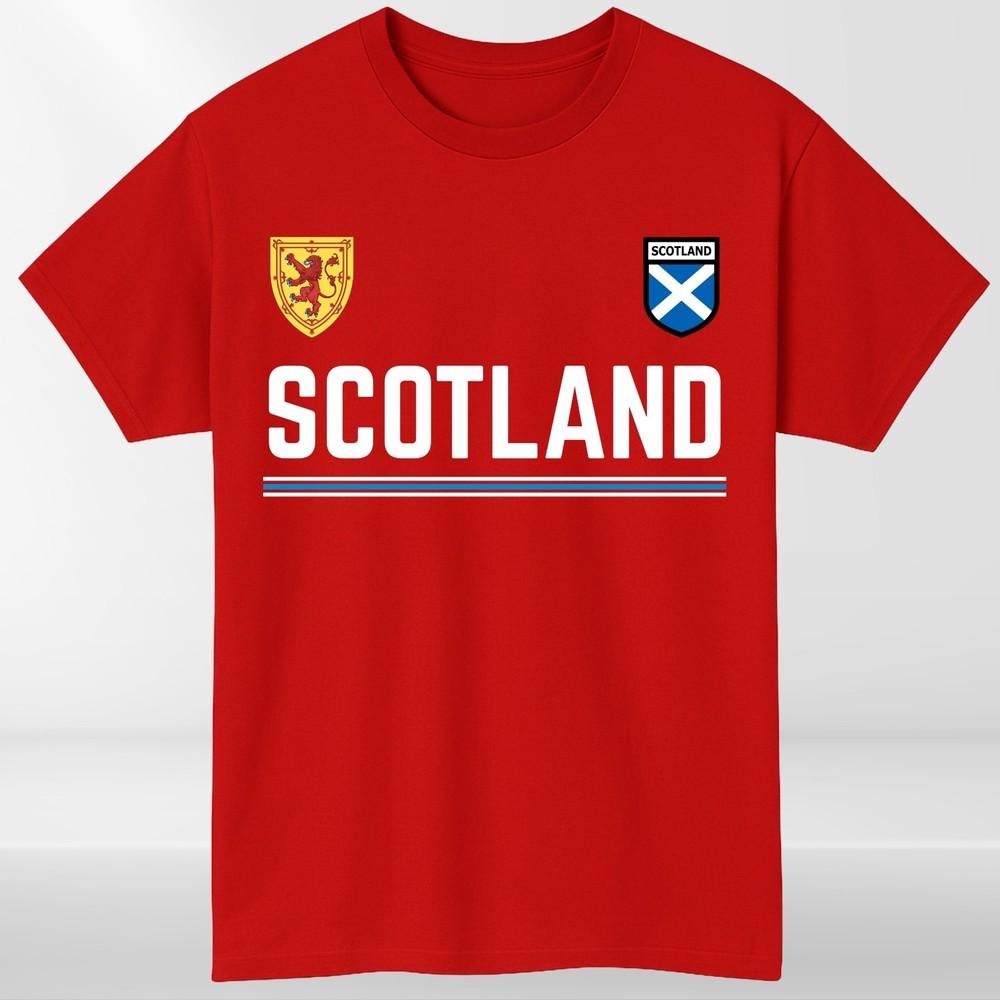 Scotland Lion Rampant T Shirt Saltire Retro Football Unisexs Fan Tee Top S