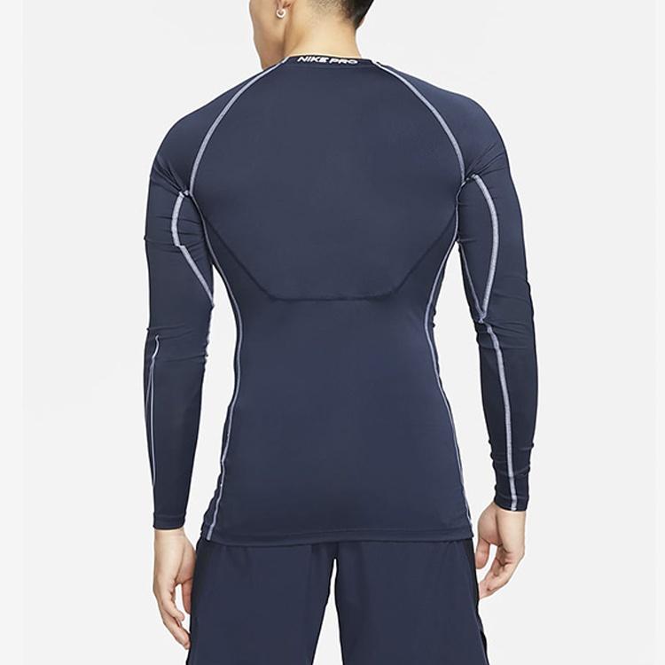 Nike Pro Dri-fit Athleisure Casual Sports Round Neck Long Sleeves Purple Men's DD1991-451