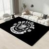 Alfombrilla de Suelo para Patinadores S-SpitfireS Alfombrilla de Puerta de Franela Ecológica Antideslizante Inodora Suave Felpa Corta Alfombra de Suelo para Interiores