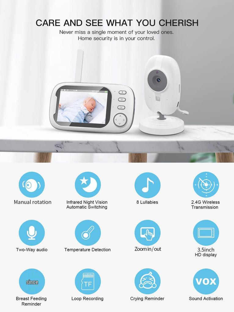 ABM600 3.5-inch Digital Baby Monitor