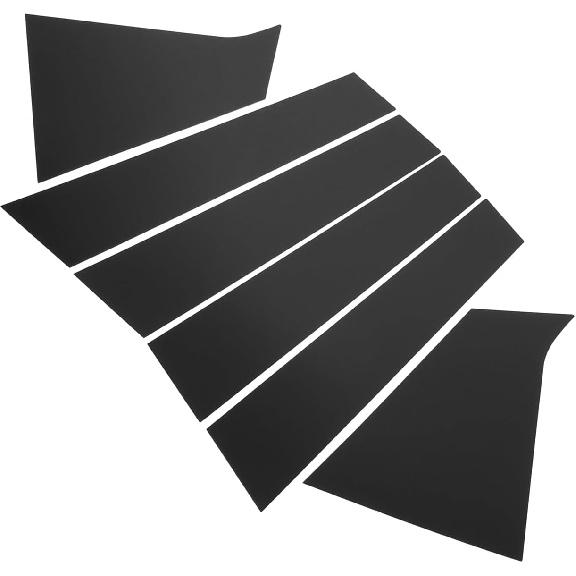 

Motoforti 6 Pcs Pillar Posts Door Window Trim Cover Compatible for Chevrolet Malibu 2016-2021, Durable Plastic Black Anti Scratch Stickers Door