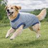 Striped Dog Sterilization Suit Warm Washable Dog Recovery Clothes Comfortable Fleece Anti-Licking Vest Belly Protection