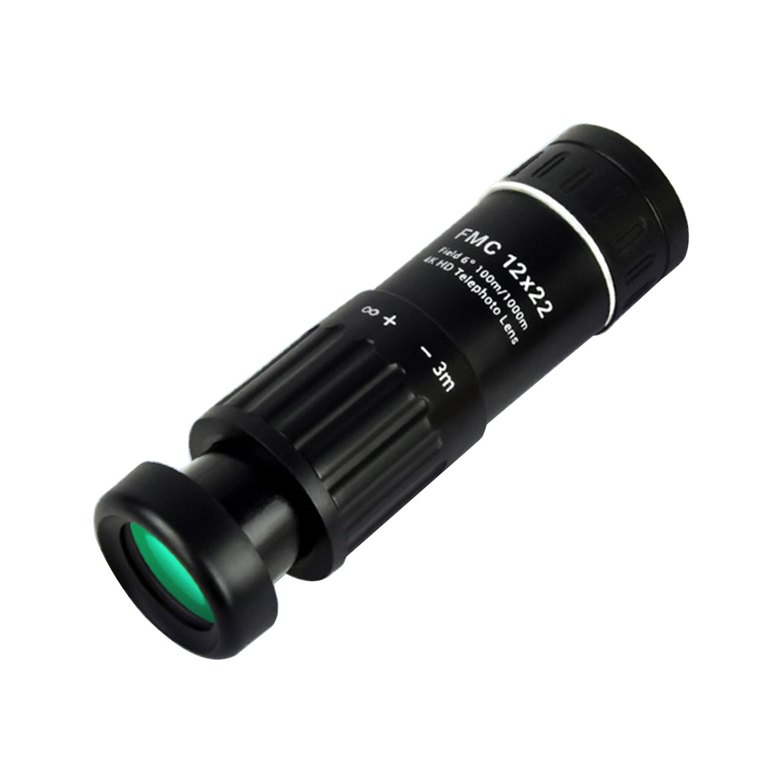 

12x Монокуляр-далекомір з сіткою, з чіткою оптикою та легким портативним дизайном для вимірювання відстані