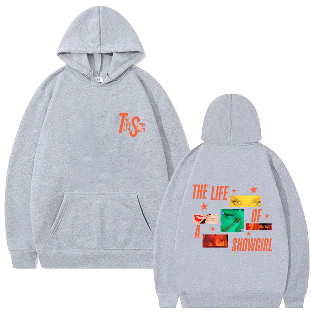 The Life of A Showgirl Album Hoodie Men's Women's Fashion Casual Oversized Hooded Sweatshirt Unisex Vintage Fleece Pullover
