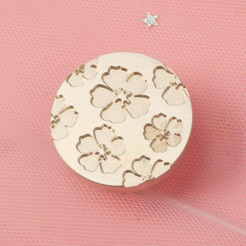 Creative Plant Flower Love Theme Fire Lacquer Seal DIY Handmade Stamp Head for Hand Account Envelope Craft Decoration