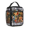 Arten Von Italienischen Brainrot Meme Charakteren Isoliert Lunchtasche Große Kühltasche Tragetasche Lunchbox College Reise Essen Handtaschen