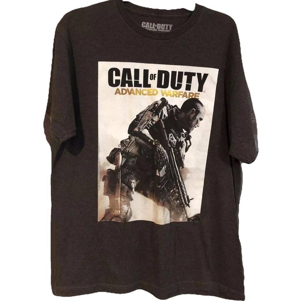 Call of Duty Advanced Warfare Shirt Mens Large Gray Gaming Promo 2014 L Unisex T-Shirt