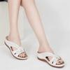 New 2025 Trend Women's Slippers Casual Flower Hollow Wedge Beach Shoes Outdoor Platform Comfortable Non-slip Sandals