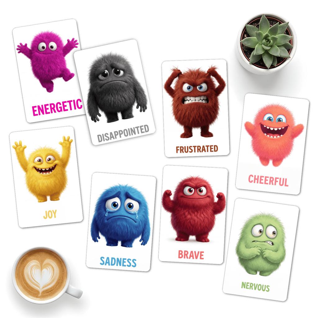 36Pcs Emotional Cognition Cards, Expression Training Tool, Self-Awareness Cards for Counseling & Mental Growth