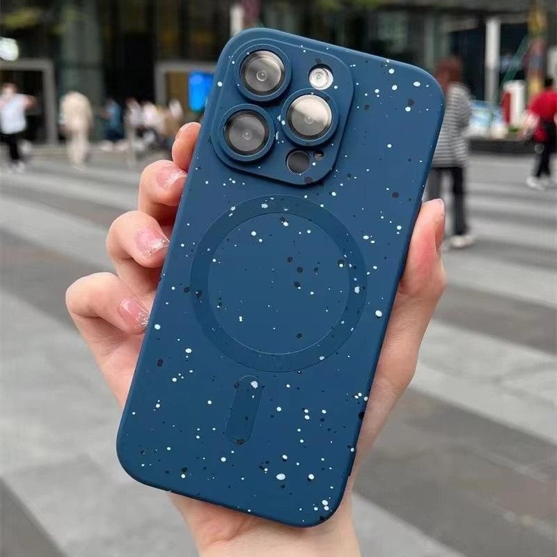 Matte Soft Silicone Case For iPhone 16 15 14 13 12 11 Pro Max For Magsafe Wireless Charging Magnetic Bumper Back Cover