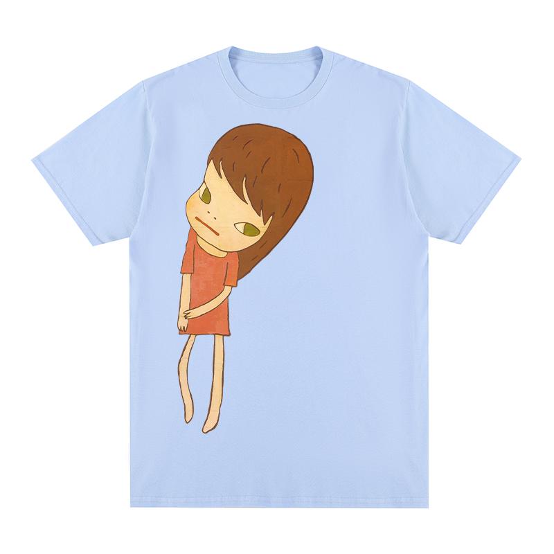 Yoshitomo Nara Sleep Vintage Tshirt Art Cartoon Retro Aesthetic Cotton Unisex T shirt New Tee Tshirt Womens Tops
