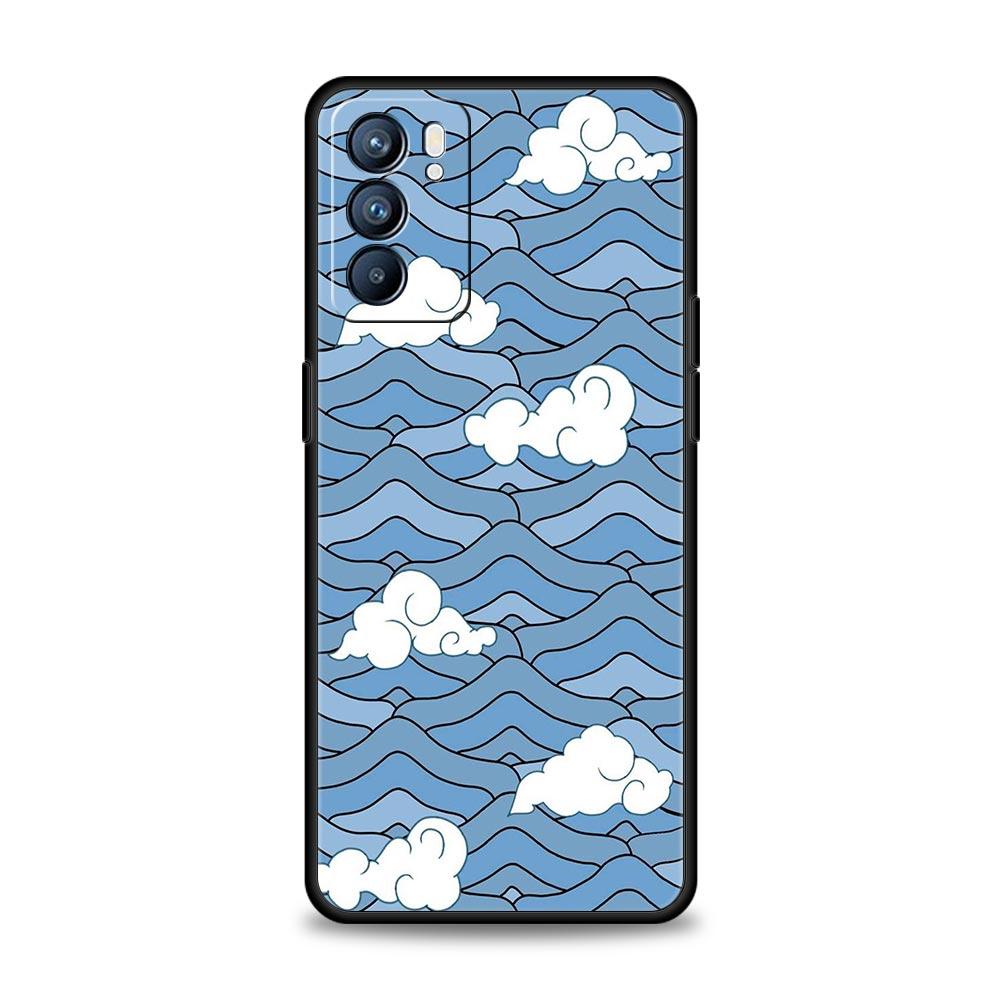 Fashion Great Blue Wave Phone Case For Oppo Reno13 Reno12 Reno11 F Reno10 Pro A54 5G Find X5 A53 A52 A9 A17 4G A79 A80 A98 Cover
