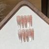 Handmade Ice-transparent Cat Eye Gradient French Pile Drill Transparent Square Diamond Floating Light Piece Wearable Armor