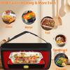Forno portatile Lunch Box riscaldatore per alimenti 12V 24V 110V Mini forno portatile Lunch Box riscaldato per auto/camion/lavoro/viaggio/casa Riscaldamento