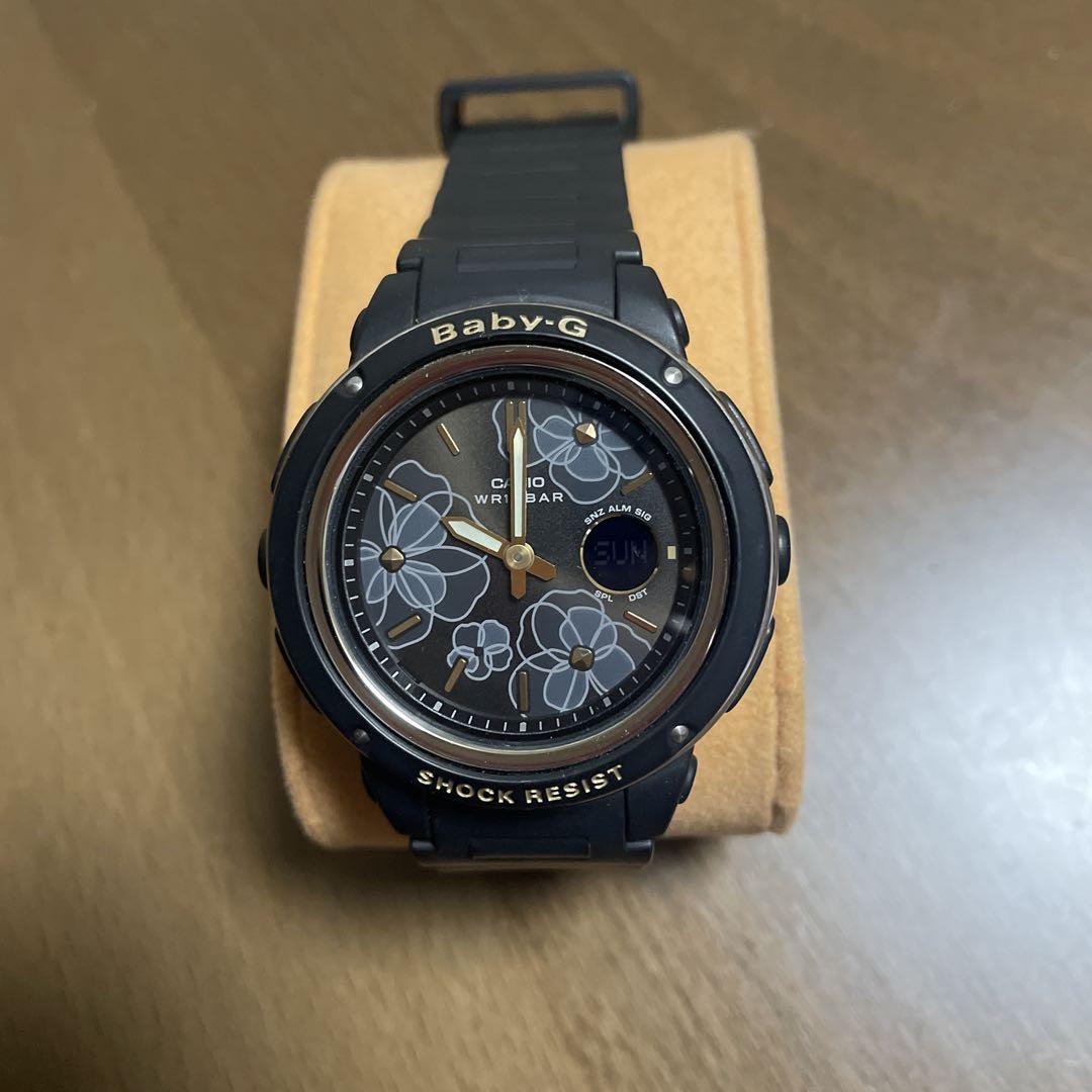 

[Б/У] Часы CASIO Baby-G с черным цветочным узором