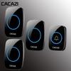 Wireless Doorbell with Long-Range Remote Control and Emergency Call Button, Ideal for Home and Elderly Use.