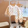 Girls' Velvet Lace Collar Flannel Pajama Set - Autumn/Winter Warmth