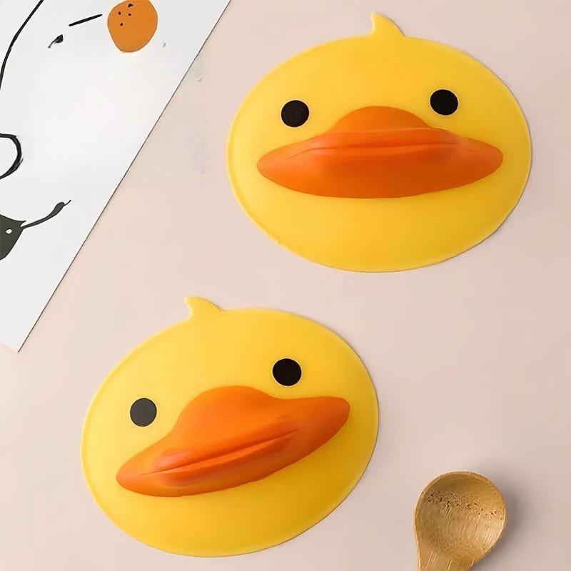 Mănuși de cuptor cu microunde Suport din silicon pentru bucătărie, Rață galbenă mică Mănușă izolată convenabilă Clipsuri antiderapante, 1 pereche