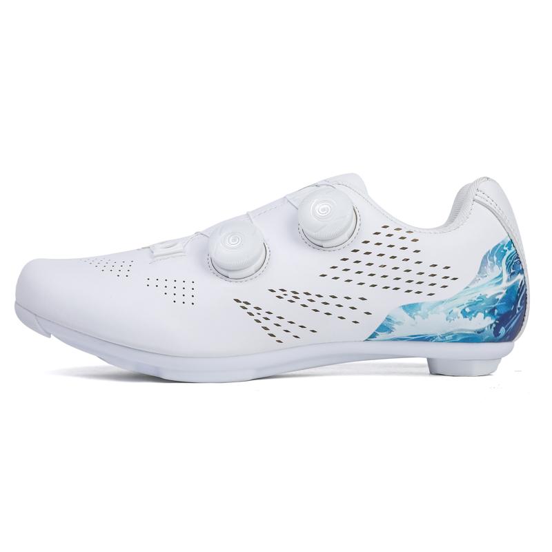 Zapatillas de Ciclismo Bloqueables para Bicicletas de Carretera, Bicicletas de Montaña, Zapatillas de Ciclismo No Bloqueables para Hombre, Zapatillas Profesionales Bloqueables de Suela Dura