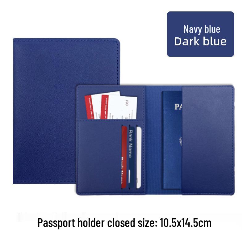 Multi-Card Slot Leather Passport Protection Book: PU Leather Multi-Functional Travel Passport Holder