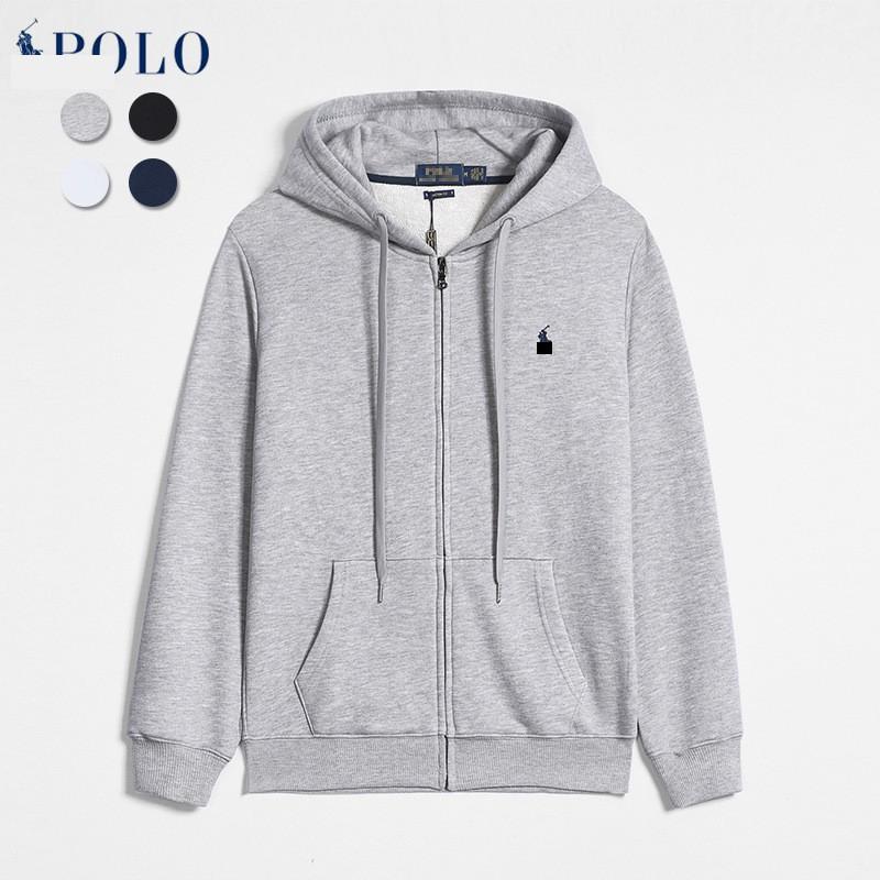 Mens Cotton Hooded Tracksuit Set Embroidered Polo Pony Casual Sweatshirt Pants