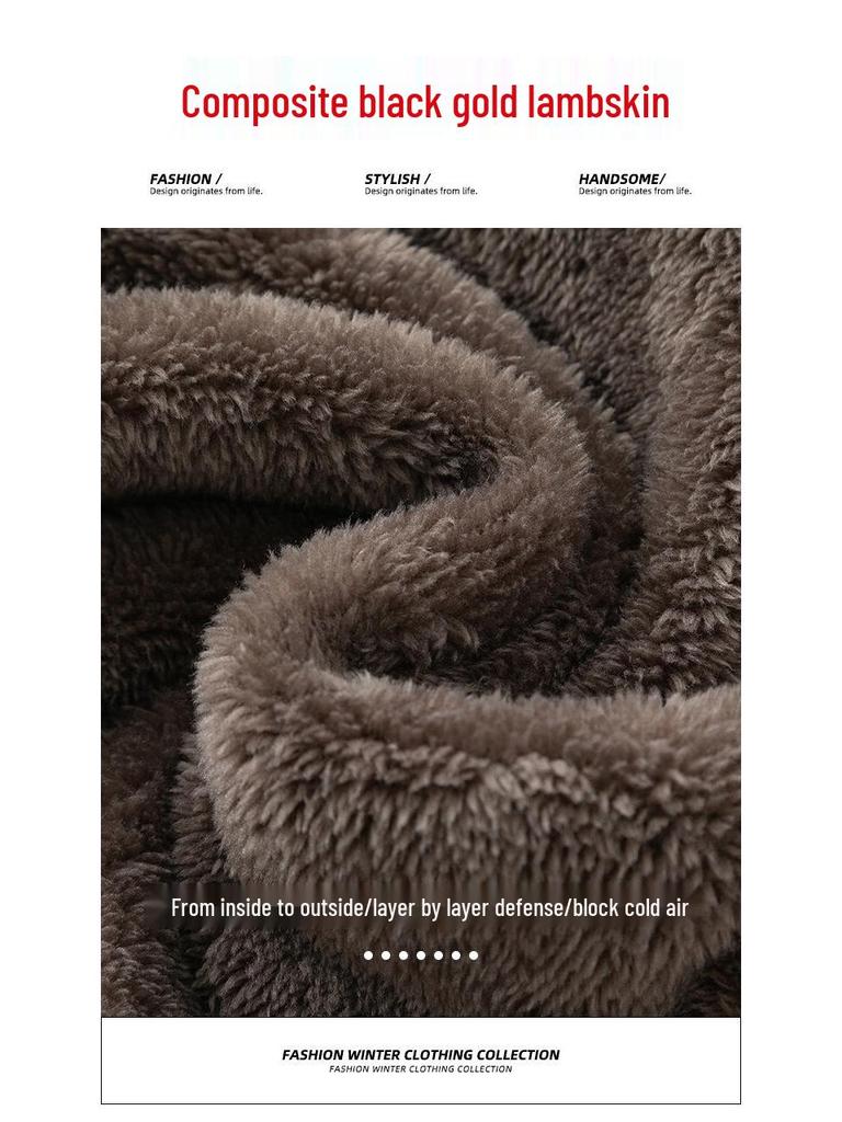 Romon Men's Warm Corduroy Fleece-Lined Casual Pants